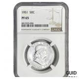 1951 Franklin Half Dollar NGC PF65