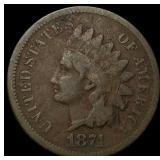 1874 Indian Head Cent LIGHTLY CIRCULATED
