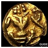 1600-1800 India .014oz Gold Fanam UNCIRCULATED