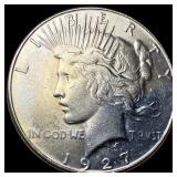 1927-S Silver Peace Dollar CLOSELY UNCIRCULATED