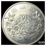 1964 Japan Silver 1000 Yen - Olympics NEARLY UNCIR