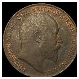 1910 Great Britain One Penny - Edward VII NEARLY U