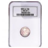 1953-D Roosevelt Dime NGC MS67