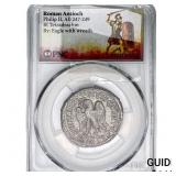 Roman Antioch Philip II 247-249 AD Bi-Tetradrachm