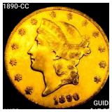 1890-CC $20 Gold Double Eagle CLOSELY UNCIRCULATED
