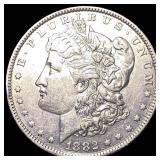 1882-O Silver Morgan Dollar CHOICE AU