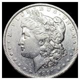 1891 Morgan Silver Dollar NEARLY UNCIRCULATED