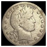 1913 Barber Quarter NICELY CIRCULATED