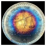 1980 Mexico Silver 1 Onza (33.625g .925 Silver) SU