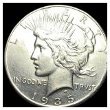 1935 Silver Peace Dollar CHOICE AU