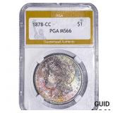 1878-CC Morgan Silver Dollar PGA MS66