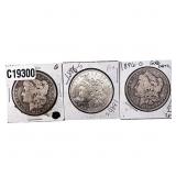 [3 Coins] 1894-1896 Morgan Silver Dollar