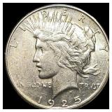 1925-S Silver Peace Dollar CLOSELY UNCIRCULATED
