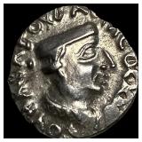Ancient Indian Nahapana 78-40 BC Silver Drachm CL