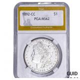 1892-CC Morgan Silver Dollar PGA MS62