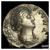 Roman Empire Faustina I, Posthumus Silver Denariu