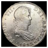 1813 Colonial Spain Silver 8 Reales CLOSELY UNCIRC