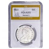 1823 Capped Bust Half Dollar PGA AU55
