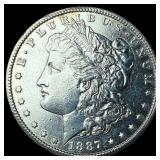 1887-S Silver Morgan Dollar CLOSELY UNCIRCULATED