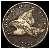 1858 Copper-Nickel Flying Eagle Cent HIGH GRADE