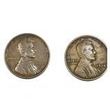 [2 Coins] 1914-D-1922-D Wheat Cent