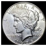 1926-S Silver Peace Dollar CHOICE AU
