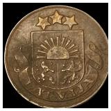1928 Latvia 2 Santimi NEARLY UNCIRCULATED