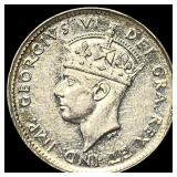 1945 Newfoundland Silver 5 Cents UNCIRCULATED