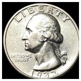 1932-S Silver Washington Quarter CLOSELY UNCIRCULA