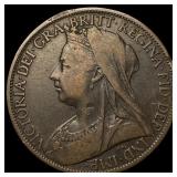 1898 Great Britain One Penny - Victoria NEARLY UNC
