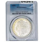 1880 Morgan Silver Dollar PCGS MS62