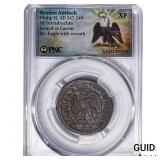 Roman Antioch Philip II 247-249 AD Bi-Tetradrachm