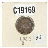 1922-D Wheat Cent
