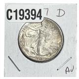 1917-D Walking Liberty Half Dollar