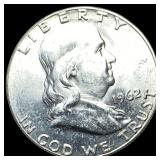 1962 Franklin Silver Half Dollar CHOICE BU