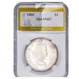 1960 Canada Silver Dollar PGA MS67