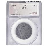 1826 Coronet Head Large Cent SEGS VG8