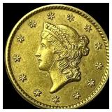 1852 Gold $1 Type 1 CHOICE AU