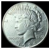 1924 Peace Silver Dollar CLOSELY UNCIRCULATED