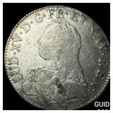 1726 France Louis XV Silver Ecu NEARLY UNCIRCULATE
