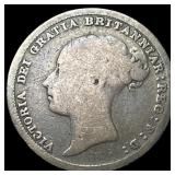 1885 Great Britain Silver 6 Pence - Victoria NEARL