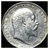 1902 Great Britain Silver 3 Pence - Edward VII NEA