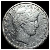 1912-P Silver Barber Half Dollar ABOUT UNCIRCULATE