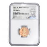 2019W Shield Cent NGC MS70 RD PL First W Unc. Cent
