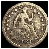 1851-O Silver Half Dime LIGHTLY CIRCULATED