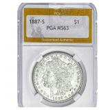 1887-S Morgan Silver Dollar PGA MS63