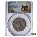 Roman Antioch Philip II 247-249 AD Bi-Tetradrachm