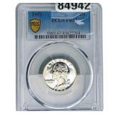 1953 Washington Silver Quarter PCGS PR67