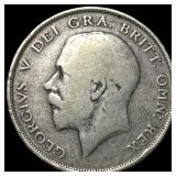 1912 Great Britain Silver Half Crown - George V