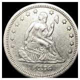1876-CC Silver Quarter Dollar HIGH GRADE